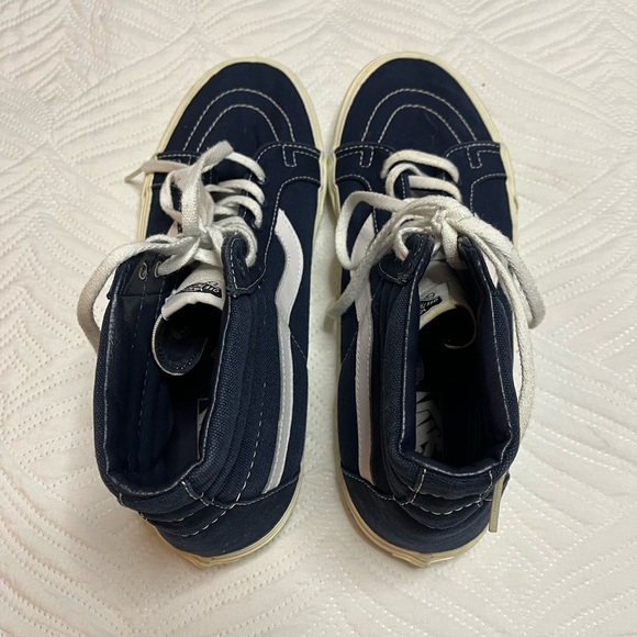 Vans Old Skool Men’s Blue Canvas High Top Sneakers. Size 12 - Picture 5 of 7